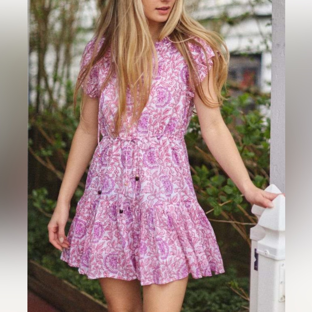 New OLIPHANT CINCHED FLIRTY DRESS | MALTA PINK